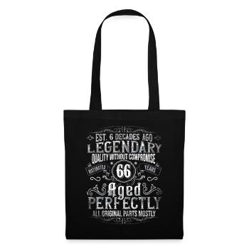 Legendary 66 years old gift for his 66th birthday - Tote Bag - black - Front