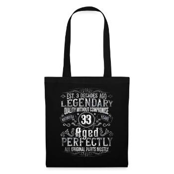 Legendary 33 years old gift for the 33rd birthday - Tote Bag - black - Front