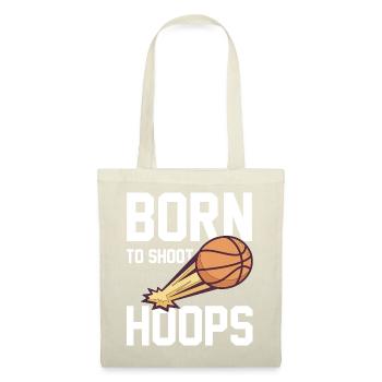 Born To Shoot Hoops disant pour les joueurs de basket-ball - Sac en tissu - nature - Devant