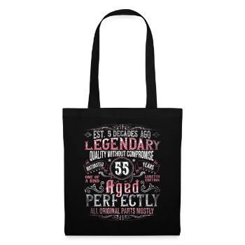 Vintage 55 Aged Perfectly Women on 55th Birthday - Tote Bag - black - Front