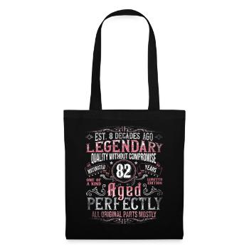 Vintage 82 Aged Perfectly Women on 82nd Birthday - Tote Bag - black - Front
