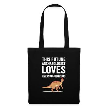 Vintage Parasaurolophus Kid Design - Tote Bag - black - Front