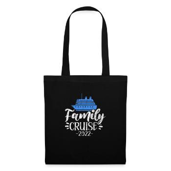 Kreuzfahrt 2022 Familie Kreuzfahrtschiff Geschenk - Stoffbeutel - Schwarz - Vorne