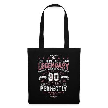 Vintage 80 Aged Perfectly Women on their 80th Birthday - Tote Bag - black - Front