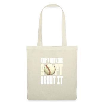 Joueur de softball Baseball Sport Pitcher Cadeau - Sac en tissu - nature - Devant