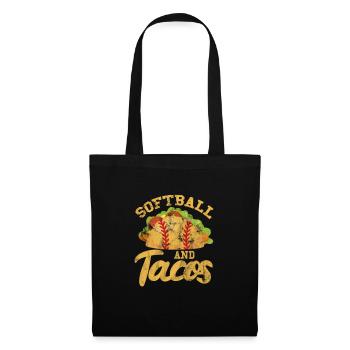 Softball Tacos - Sac en tissu - noir - Devant