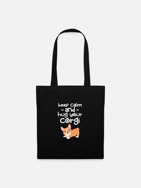 Corgi - Tote Bag - black