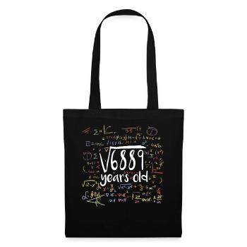 Square Root of 6889 Math Nerd 83rd Birthday - Tote Bag - black - Front
