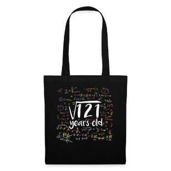 Racine carrée de 121 Math Nerd 11e anniversaire - Sac en tissu - noir - Devant