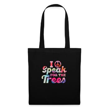 Hippie Peace Flower Power Amour Paix Cadeau - Sac en tissu - noir - Devant