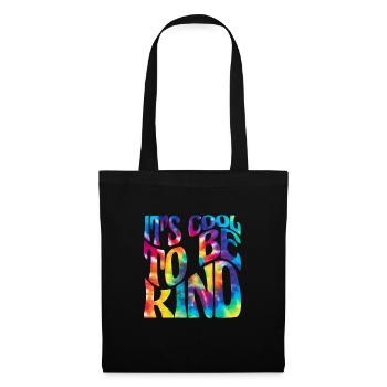 Hippie Peace Flower Power Amour Paix Cadeau - Sac en tissu - noir - Devant