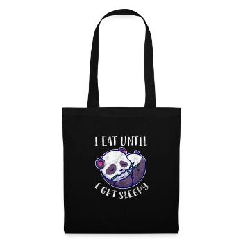 Panda - Sac en tissu - noir - Devant