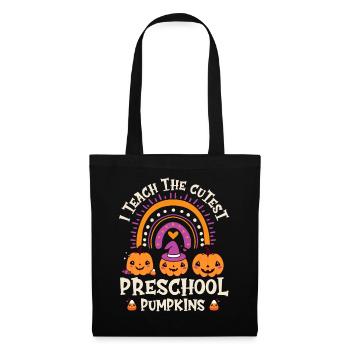 Halloween I Teach The Cutest Preschool Pumpkins - Tote Bag - black - Front