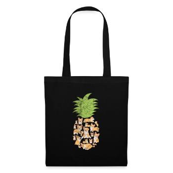 Welsh Corgi Dog Dog Dog Race Cadeau - Sac en tissu - noir - Devant