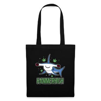 Weed Joint Stoner Hammerhigh Cannabis HIGH - Sac en tissu - noir - Devant
