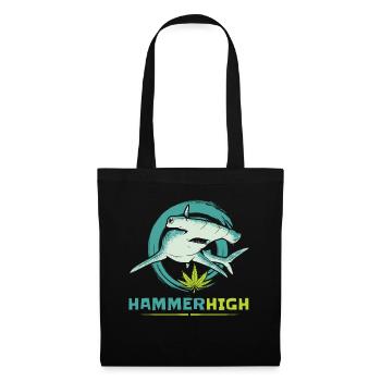 Joint Stoner Cannabis HIGH Hammerhigh - Sac en tissu - noir - Devant