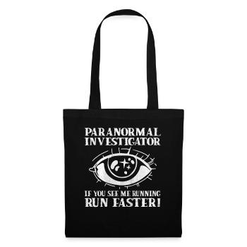 Geisterjäger Paranormaler Investigator - Stoffbeutel - Schwarz - Vorne