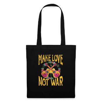Hippie - Sac en tissu - noir - Devant
