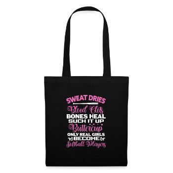 Softball Player Baseball Sport Pitcher Gift - Tote Bag - black - Front