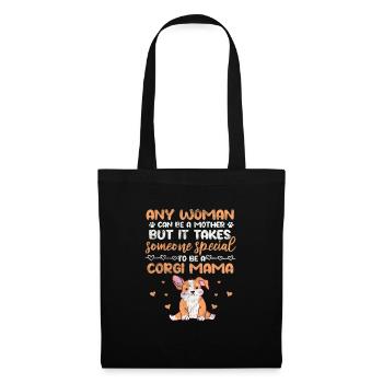 Welsh Corgi Dog Dog Dog Race Cadeau - Sac en tissu - noir - Devant
