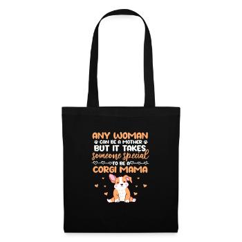 Corgi - Sac en tissu - noir - Devant