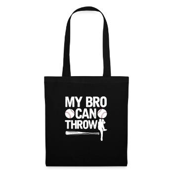Frère Baseball Frères et sœurs Cadeau - Sac en tissu - noir - Devant