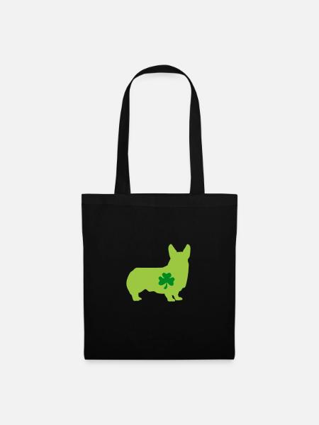 Corgi - Stoffbeutel - Schwarz