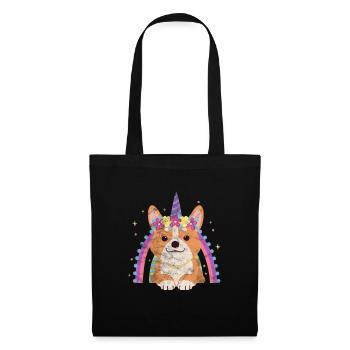 Welsh Corgi Dog Dog Dog Race Cadeau - Sac en tissu - noir - Devant