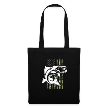 Pêcheur USA Fishing America Fishermen Fishing Gift - Sac en tissu - noir - Devant
