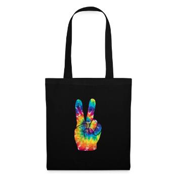 Hippie - Sac en tissu - noir - Devant
