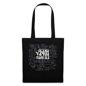 Square Root of 2401 Math Nerd 49th Birthday - Tote Bag - black - Front