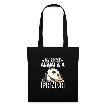 Panda Panda Ours Ours Animal Pandas Cadeau - Sac en tissu - noir - Devant