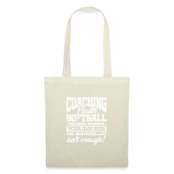 Entraîneur de softball - Sac en tissu - nature - Devant