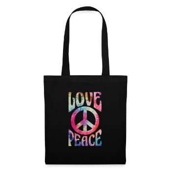 Hippie - Sac en tissu - noir - Devant