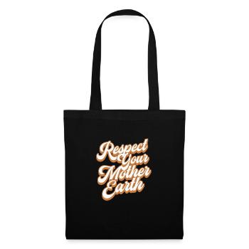 Hippie Peace Flower Power Amour Paix Cadeau - Sac en tissu - noir - Devant