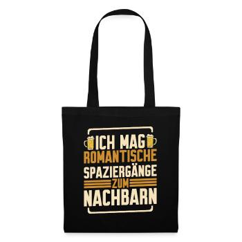 Einzug Nachbarschaft Nachbar Nachbarn Nachbar - Stoffbeutel - Schwarz - Vorne