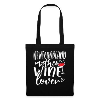 Wine Lover NEWFOUNDLAND Mother - Stoffbeutel - Schwarz - Vorne