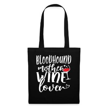Amateur de vin BLOODHOUND Mère - Sac en tissu - noir - Devant