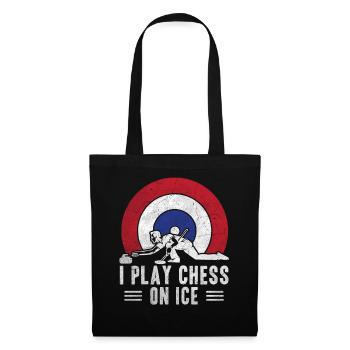 I play Chess on Ice Curling House - Tote Bag - black - Front