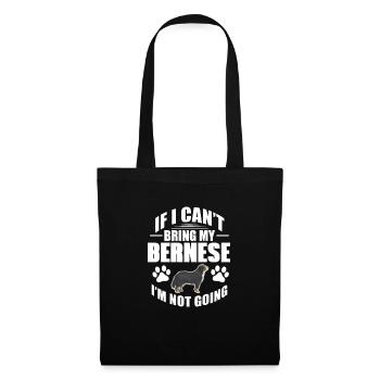 Bouvier bernois - Sac en tissu - noir - Devant