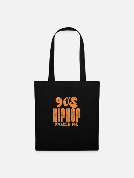 90er Hip Hop - Stoffbeutel - Schwarz