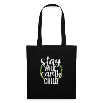 Hippie - Sac en tissu - noir - Devant