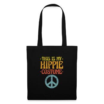 Hippie - Sac en tissu - noir - Devant