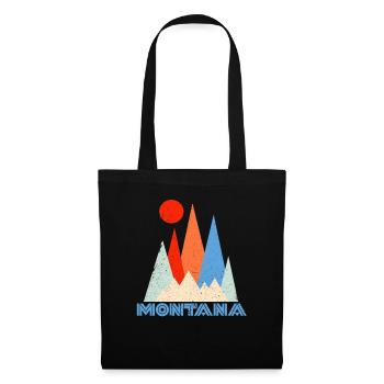 Montana Amérique USA Helena Mountains Cadeau - Sac en tissu - noir - Devant