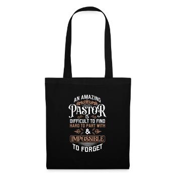 Retraite Pasteur Pension Pension Pension Cadeau - Sac en tissu - noir - Devant