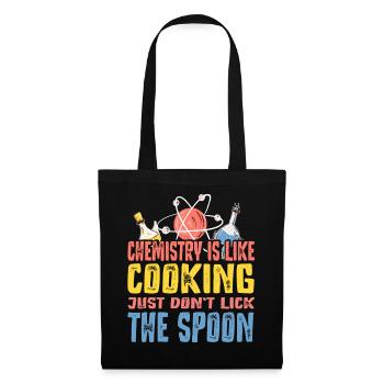 Chemistry is like cooking Funny chemist gift - Tote Bag - black - Front