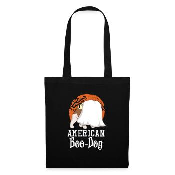 Bouledogue américain Halloween - Sac en tissu - noir - Devant