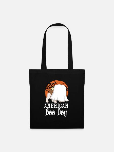 American Bulldog Halloween - Stoffbeutel - Schwarz