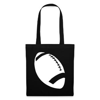 Football américain - Sac en tissu - noir - Devant