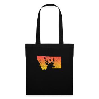Montana Amérique USA Helena Mountains Cadeau - Sac en tissu - noir - Devant